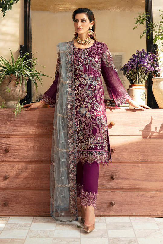 Ramsha - Chevron Chiffon Collection 2024 Vol-09