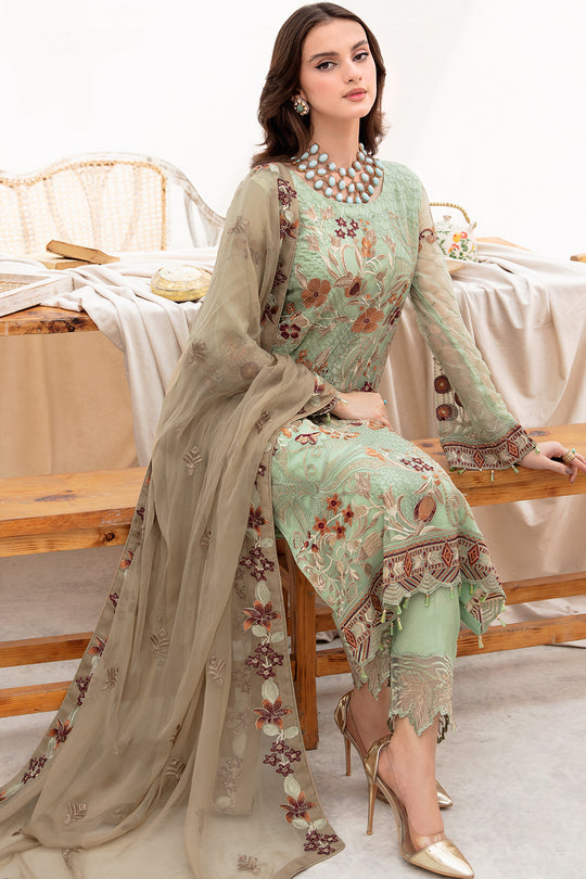 Ramsha - Chevron Chiffon Collection 2023 Vol-07