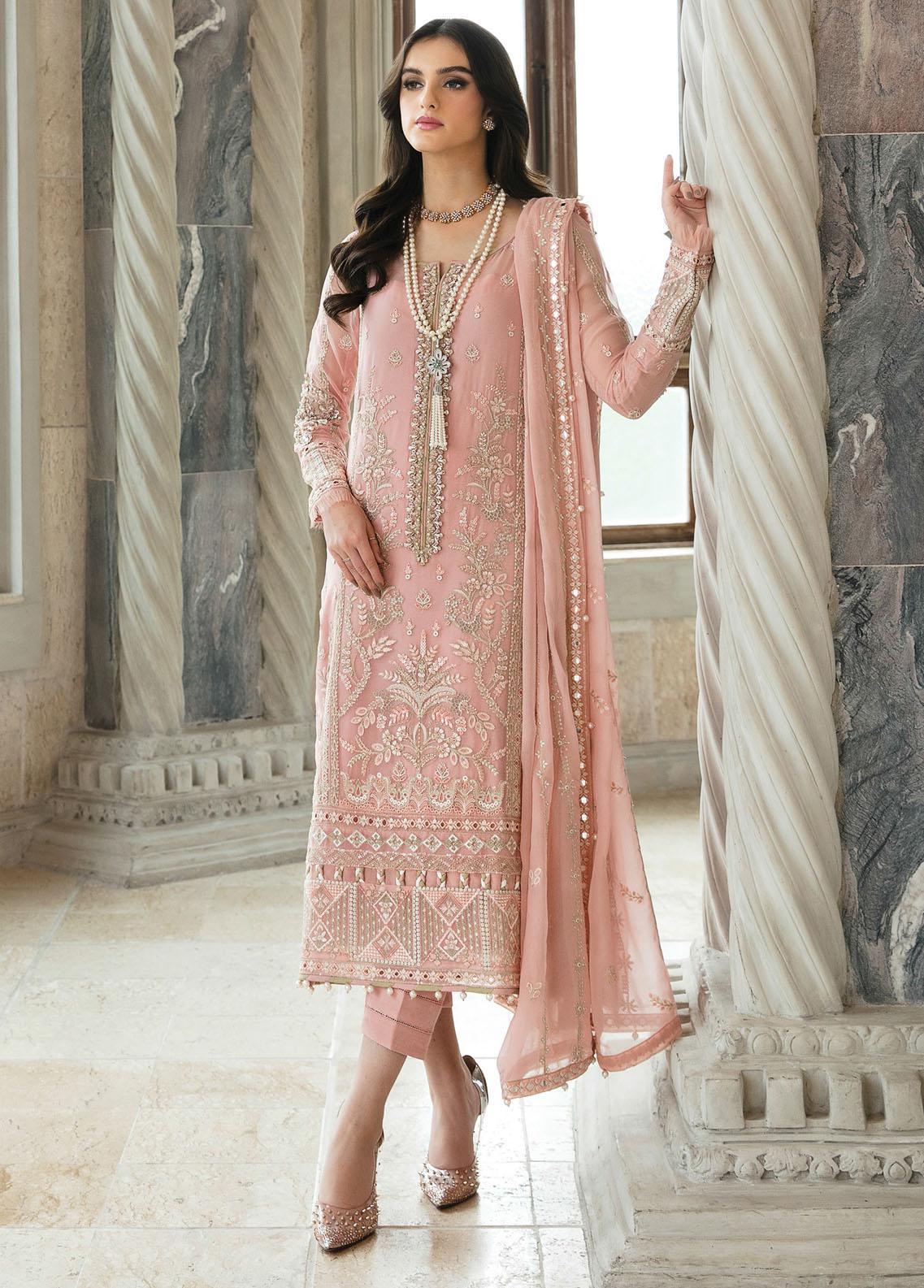 Gulaal - Embroidered Chiffon Eid Collection 2023 – Blossoms by Azz