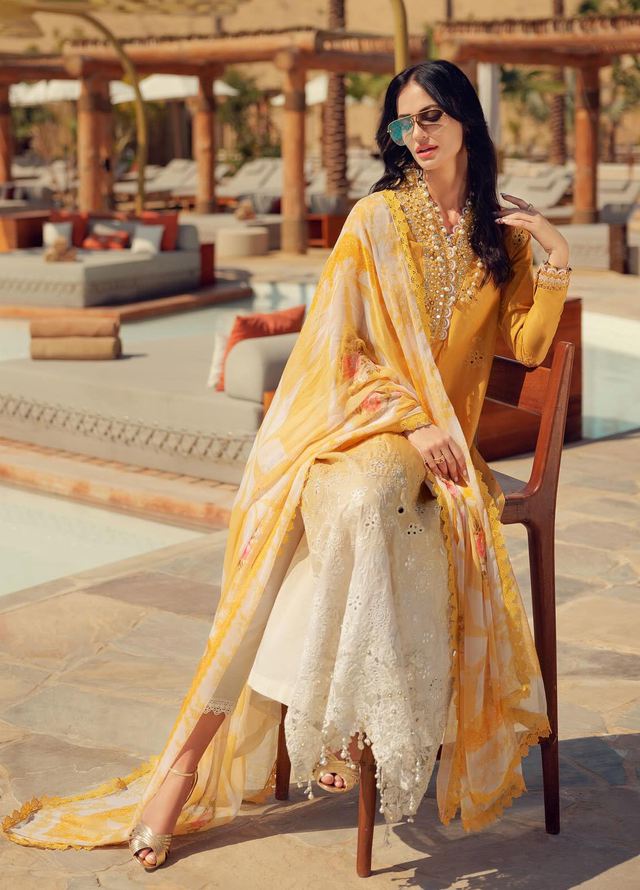 Saadia Asad - Eid Handwork Laserkari Lawn Collection 2024