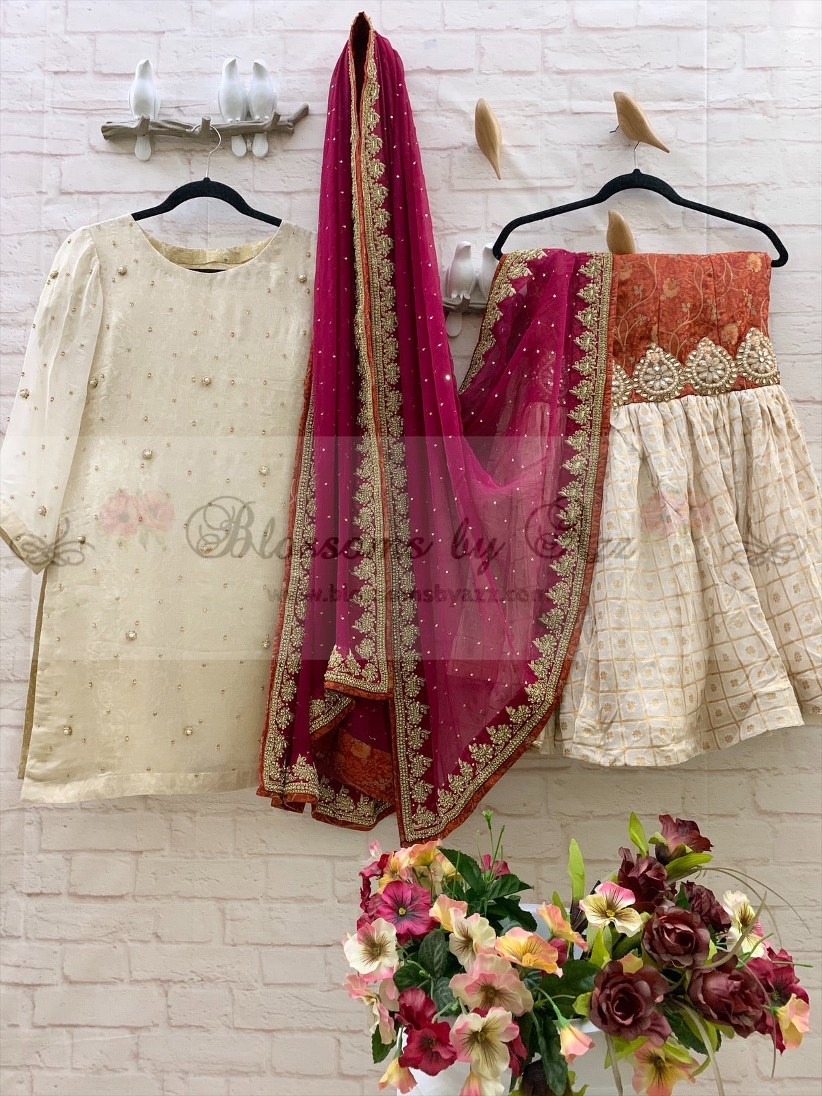 Wedding Wear Gharara Outfit - Blossoms by Azz