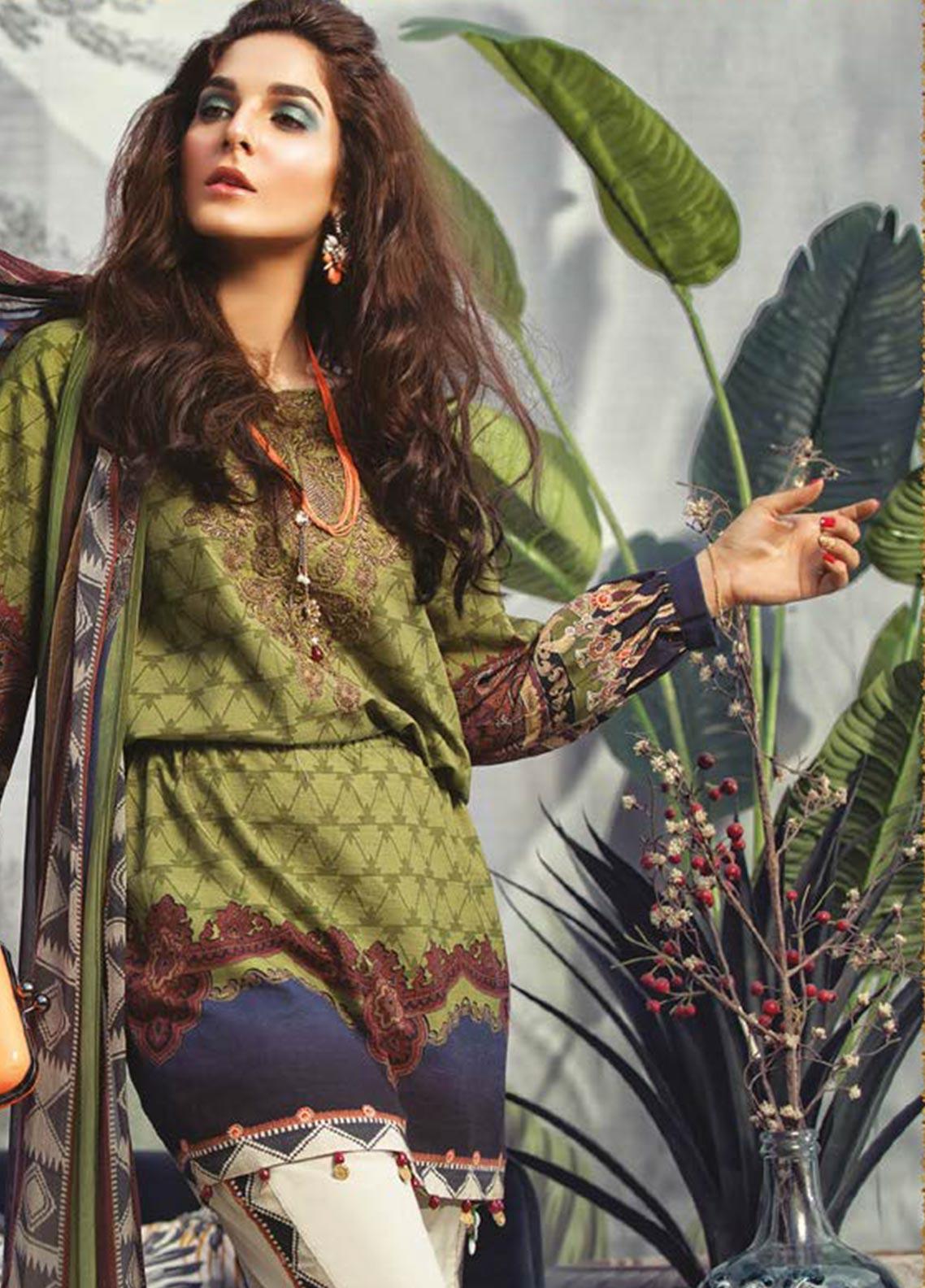 Maria B Embroidered Khaddar Stitched 3 Piece Suit MBP19WE 701 B - Winter Collection - Blossoms by Azz