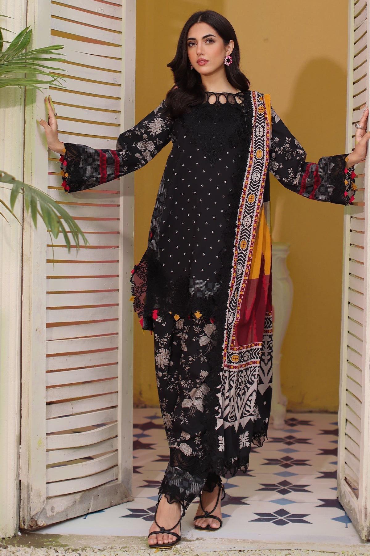 Charizma - Sheen Linen Shawl Collection 2024 Vol-01