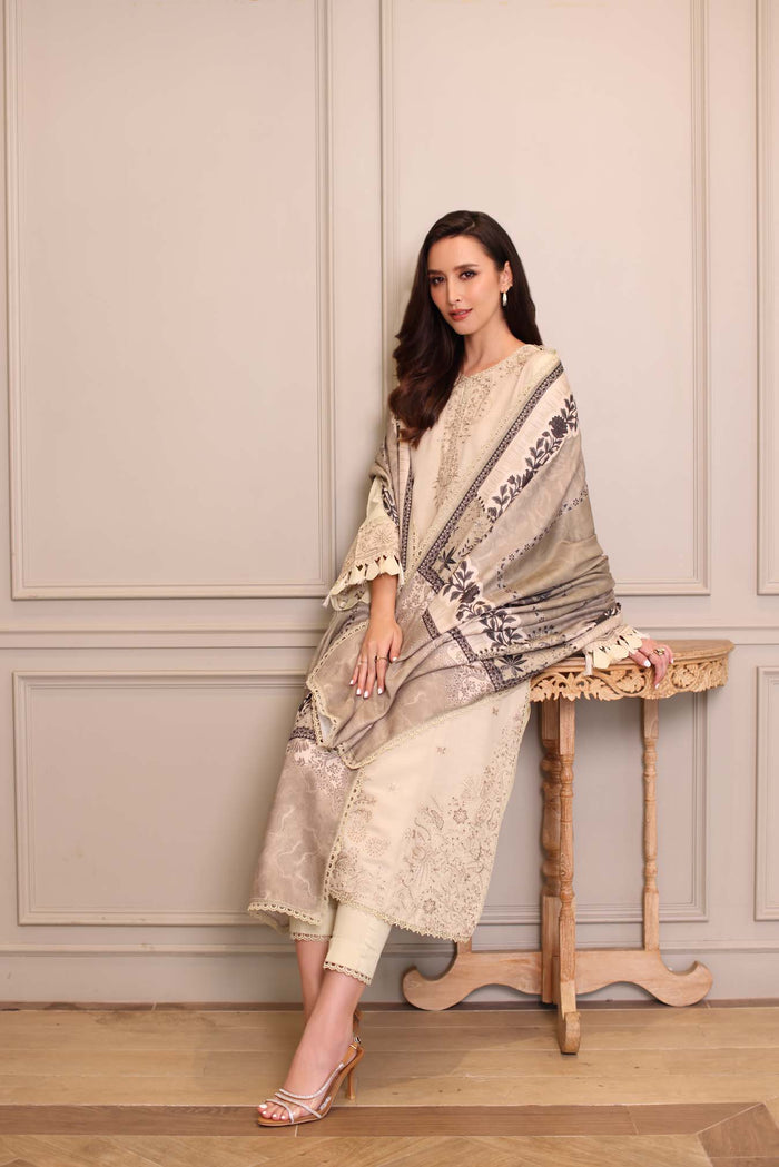 Saadia Asad - Noor Winter Embroidered Printkhaas Collection 2025