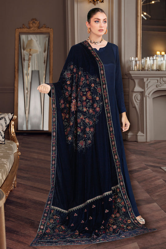 Ramsha Velvet Shawl - V-51