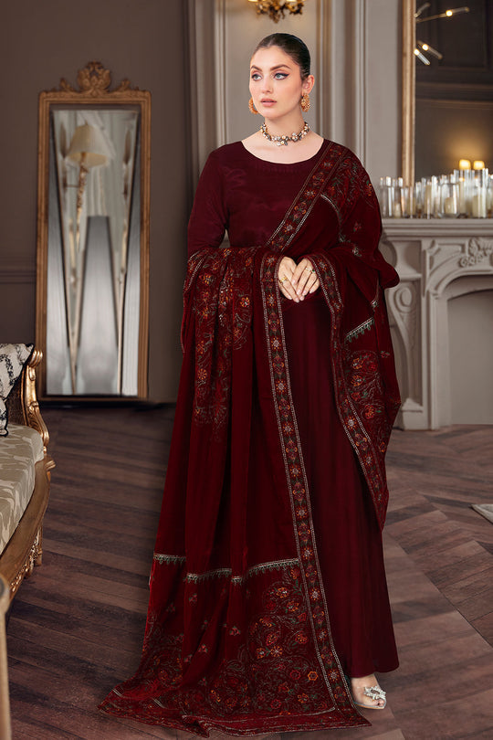 Ramsha Velvet Shawl - V-51