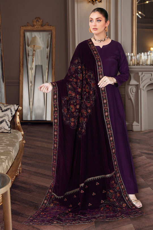 Ramsha Velvet Shawl - V-51