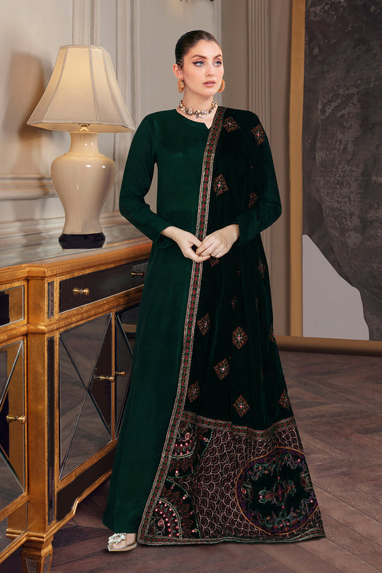 Ramsha Velvet Shawl - V-56