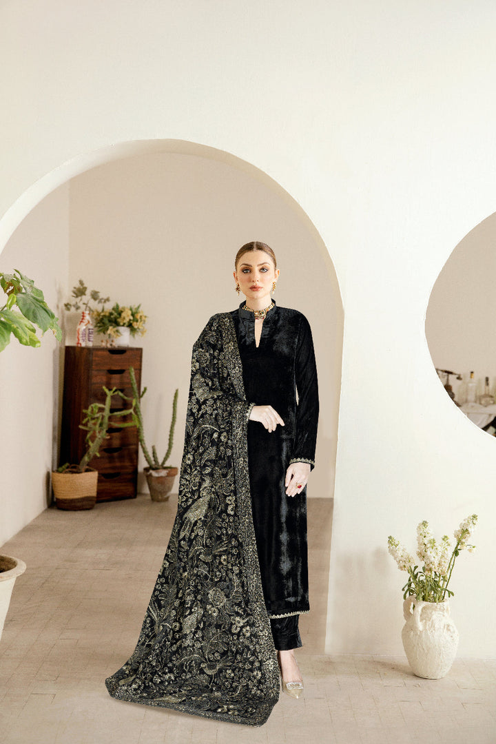 Ramsha Velvet Shawl - VS-60