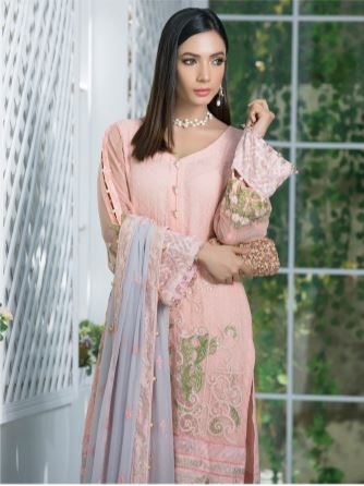 Gulaal - Chiffon - GE 02 - Blossoms by Azz