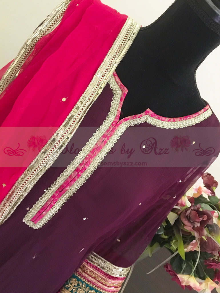 Gharara Dress With Gota Work - Blossoms by Azz