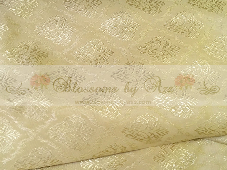 Golden Jamawar Pants - Blossoms by Azz