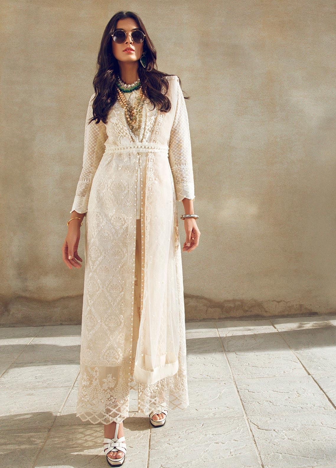 Azalea Embroidered Cotton Net Stitched 3 Piece Suit AZA19F 5 - Luxury Collection - Blossoms by Azz