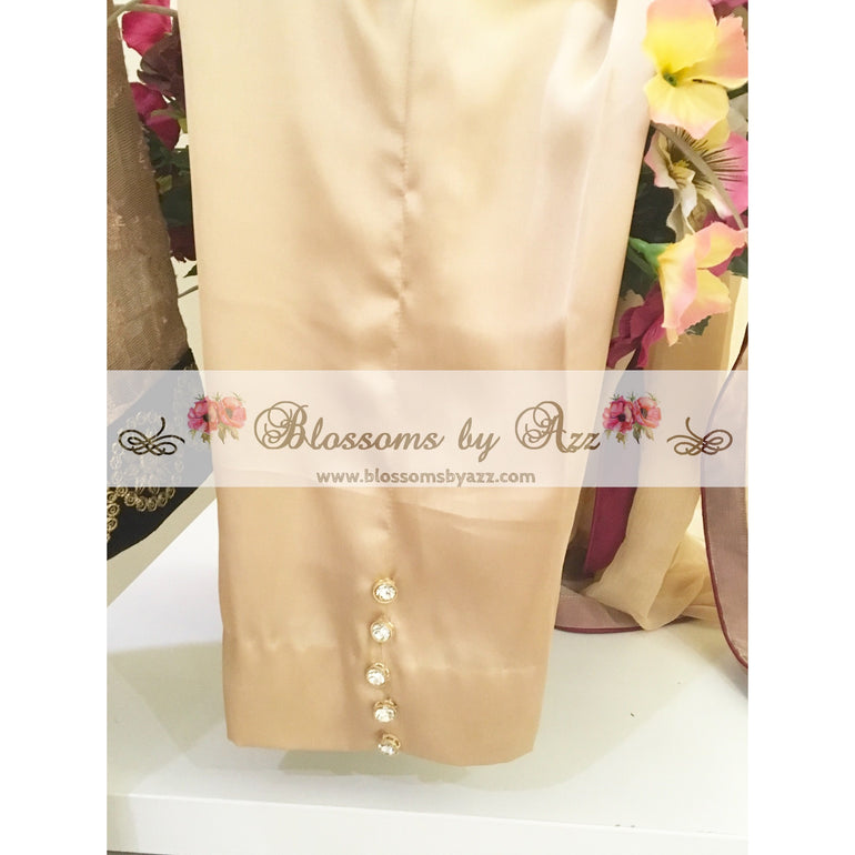Mesoori Silk Gown Dress - Blossoms by Azz