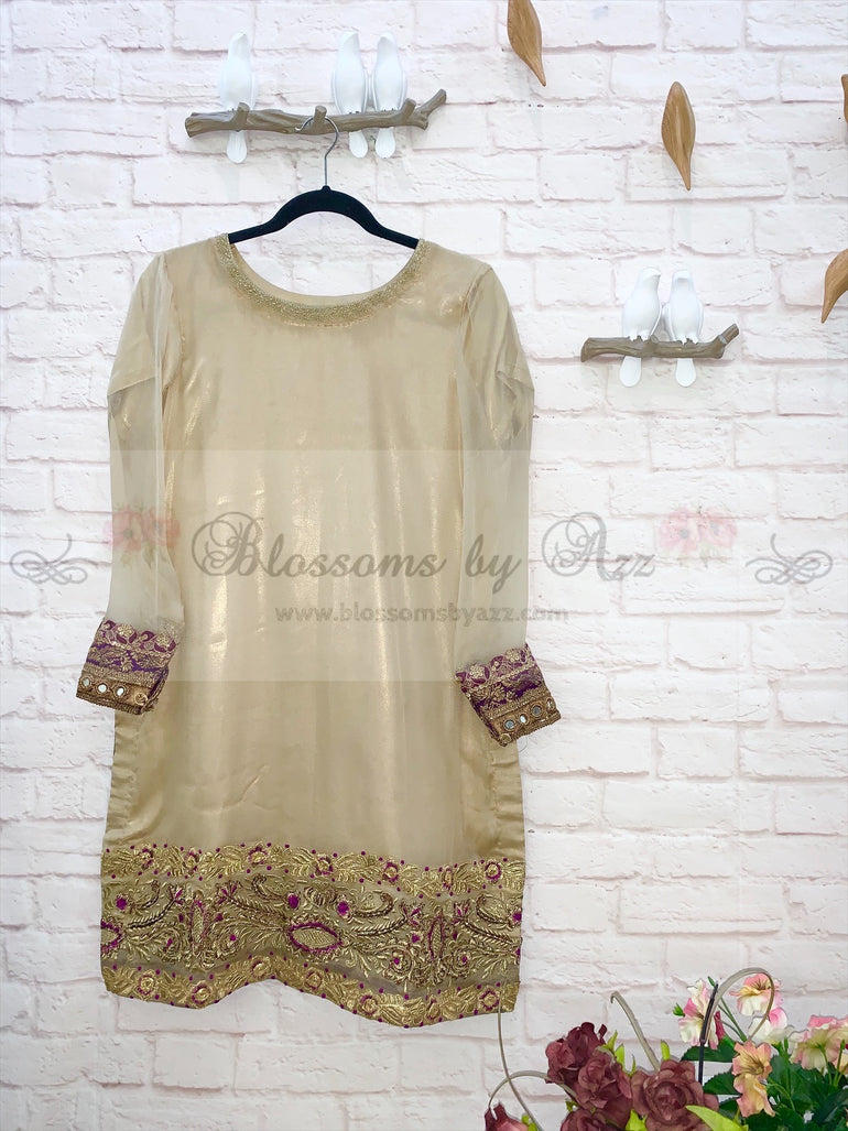 Gota & Resham Work Gharara Outfit - Blossoms by Azz