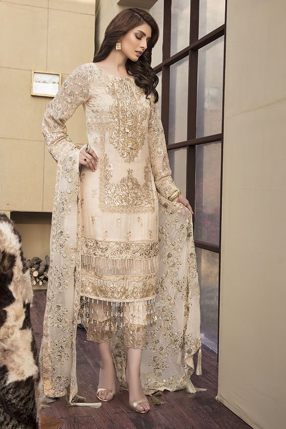 Motifz Luxury  - Lawn - Dutch White - Blossoms by Azz