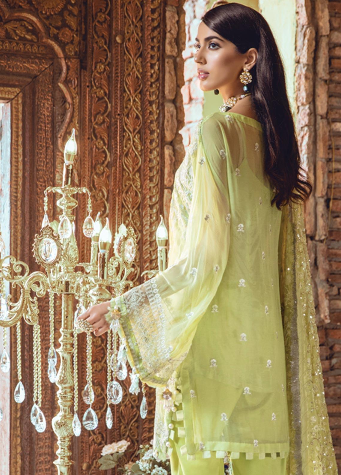 Rang Rasiya Embroidered Chiffon Stitched 3 Piece Suit RR19MN 910 - Luxury Collection - Blossoms by Azz