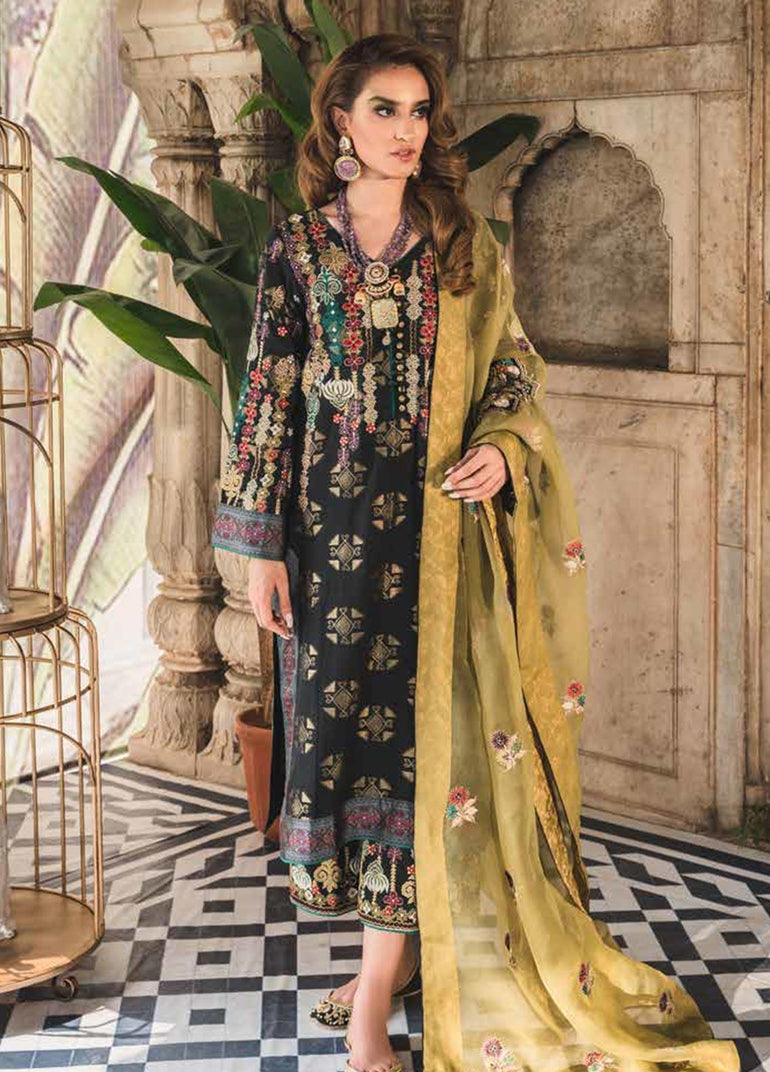 Tena Durrani Embroidered Jacquard Stitched 3 Piece Suit TD19F 1 - Formal Collection - Blossoms by Azz